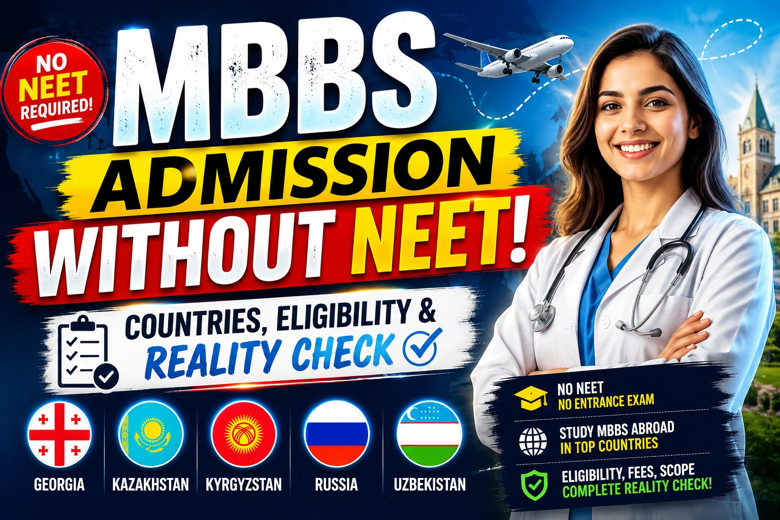 MBBS Admission Without NEET: Countries, Eligibility & Fact Check